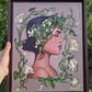 Woman Nature Framed Acrylic on Canvas